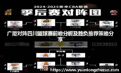 广厦对阵四川篮球赛前瞻分析及胜负推荐策略分享